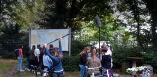 Filmteam besucht Geschichtswerkstatt